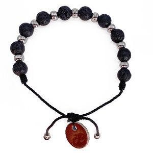 Black Ceramic & Silver Chrome Bracelet